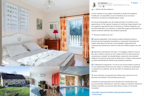 Cris Bastiane LinkedIn- Photographe professionnel