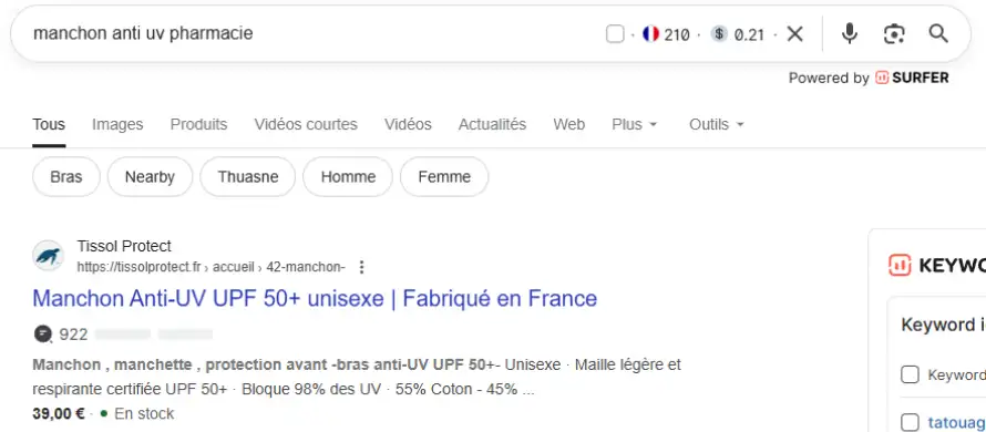 Tissol Protect - Référencement SEO